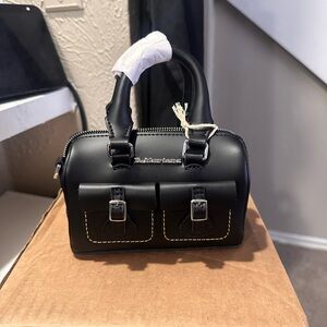 Dr. Martens Black Mini Bag with Buckle Detail